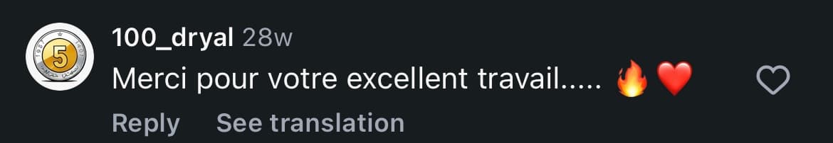 Real client feedback screenshot 4
